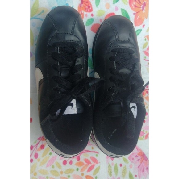 Nike Cortez Basic Black/White - Picture 2 of 6